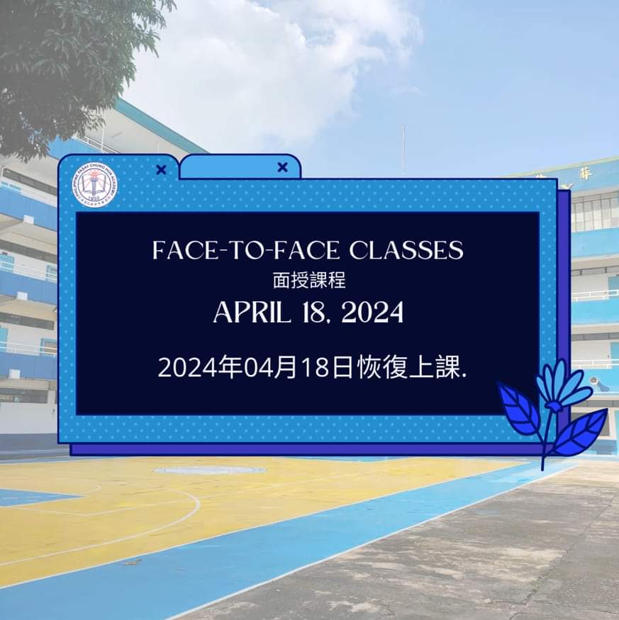 FACE TO FACE CLASSES (APRIL 18, 2024)