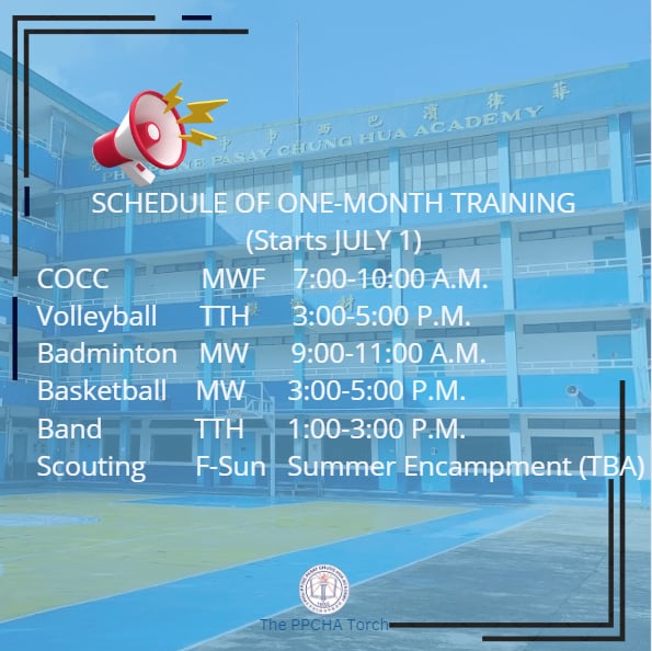 Training Schedule