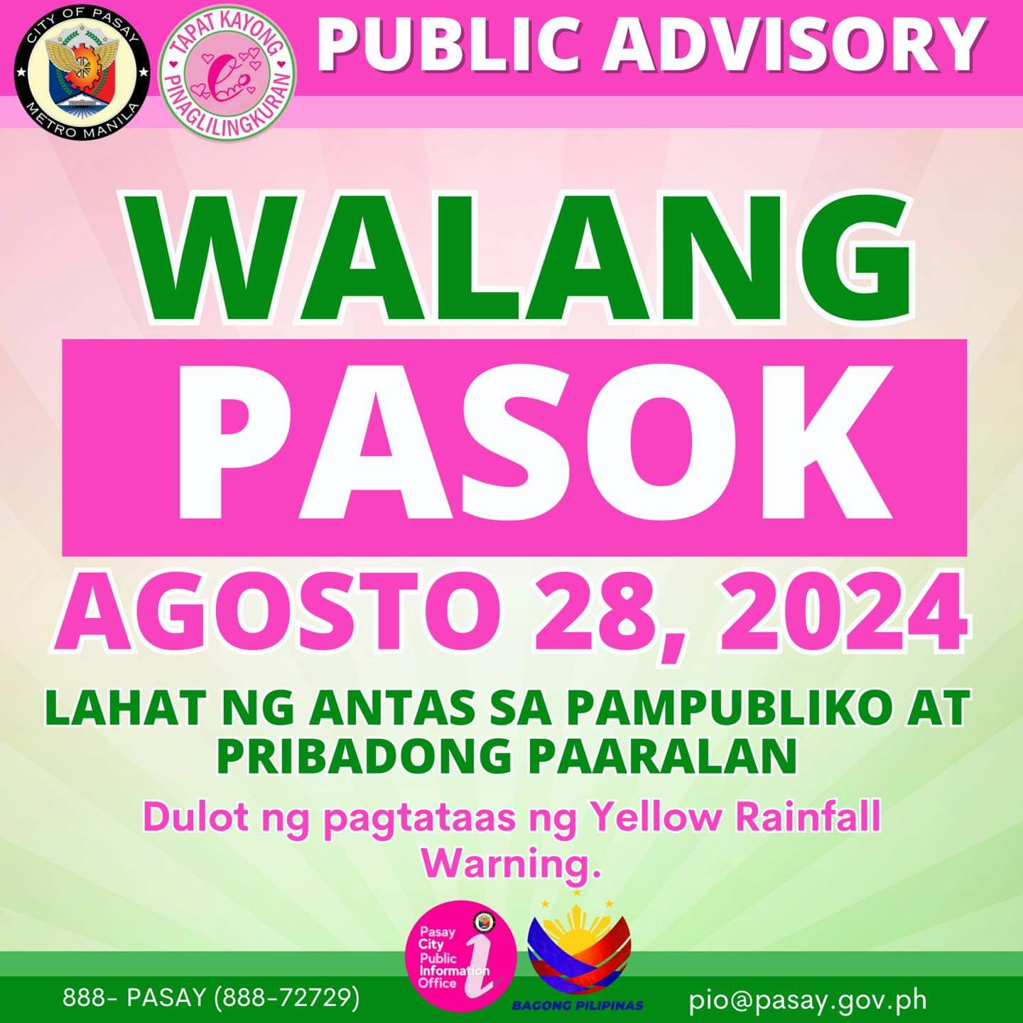 Class Suspension (August 28, 2024)