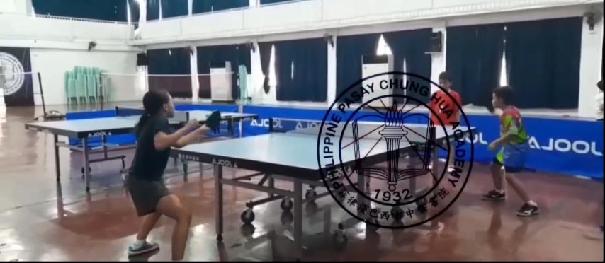 Coach Khenneath trains his table tennis players every Monday, Wednesday, and Friday (MWF)